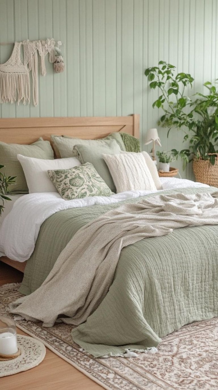 25 Unique Sage Green Boho Bedroom Ideas For 2025 - Lovely Harbor