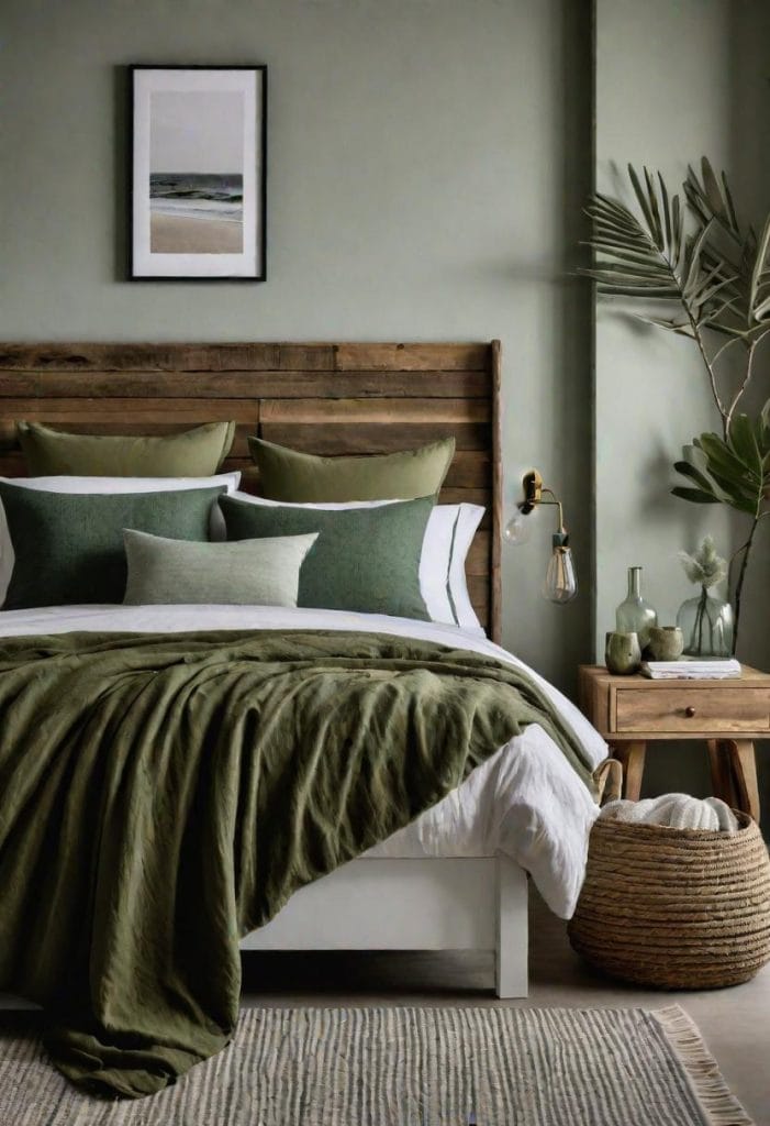 23 Stunning Olive Green Bedroom Ideas You'll Absolutely Love - Lovely ...