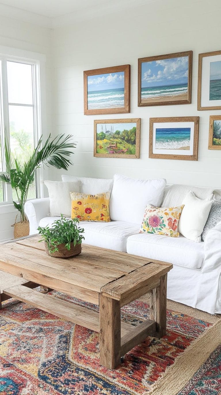 20 Unique Coastal Farmhouse Living Room Ideas That Wow - Lovely Harbor