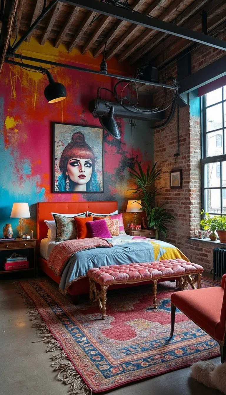 8. Creative Loft Wall Art Ideas-0