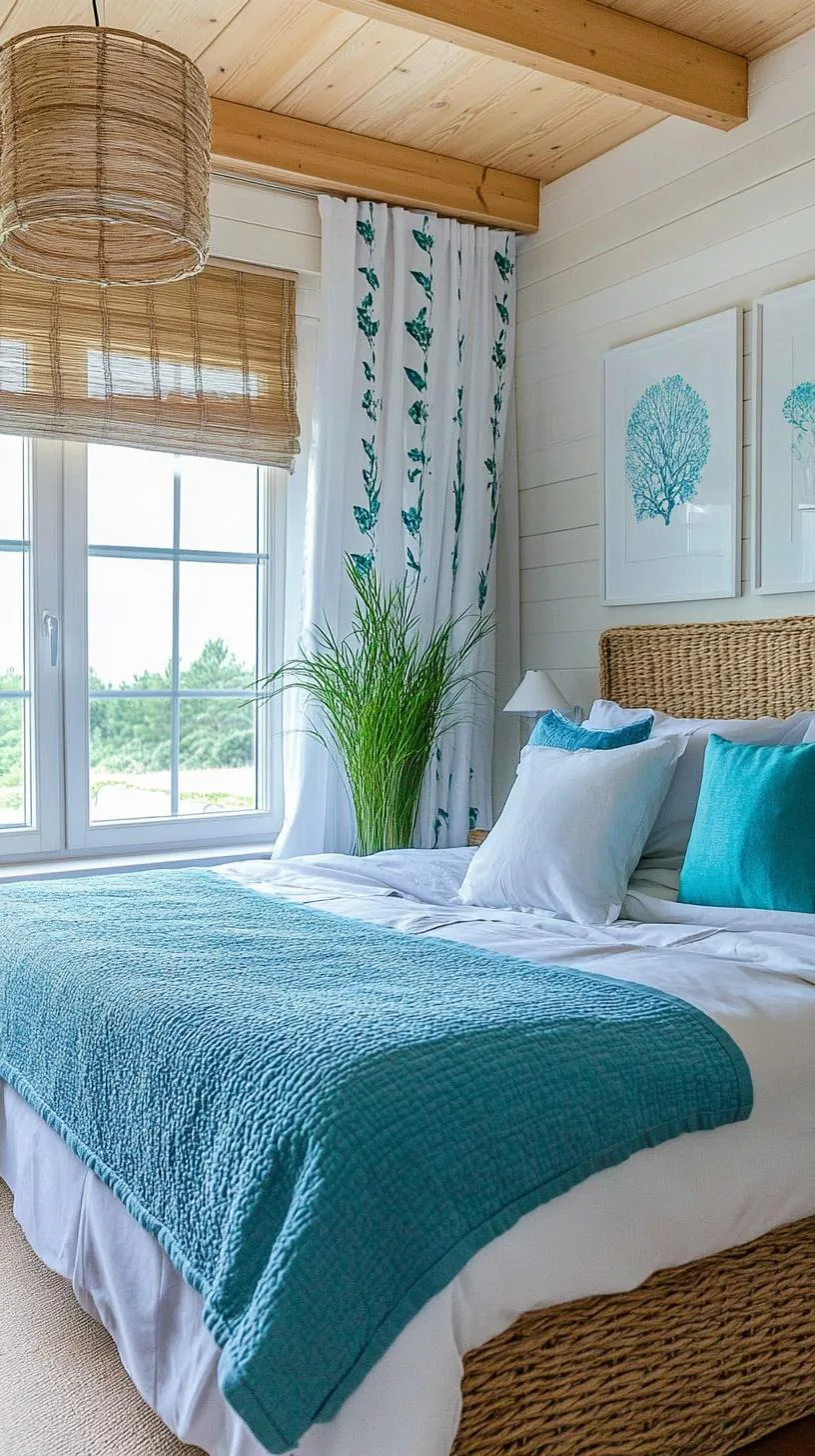 2. Denim Daybreak: Soften a rugged denim blue with soft creams and turquoise through layered textiles-3