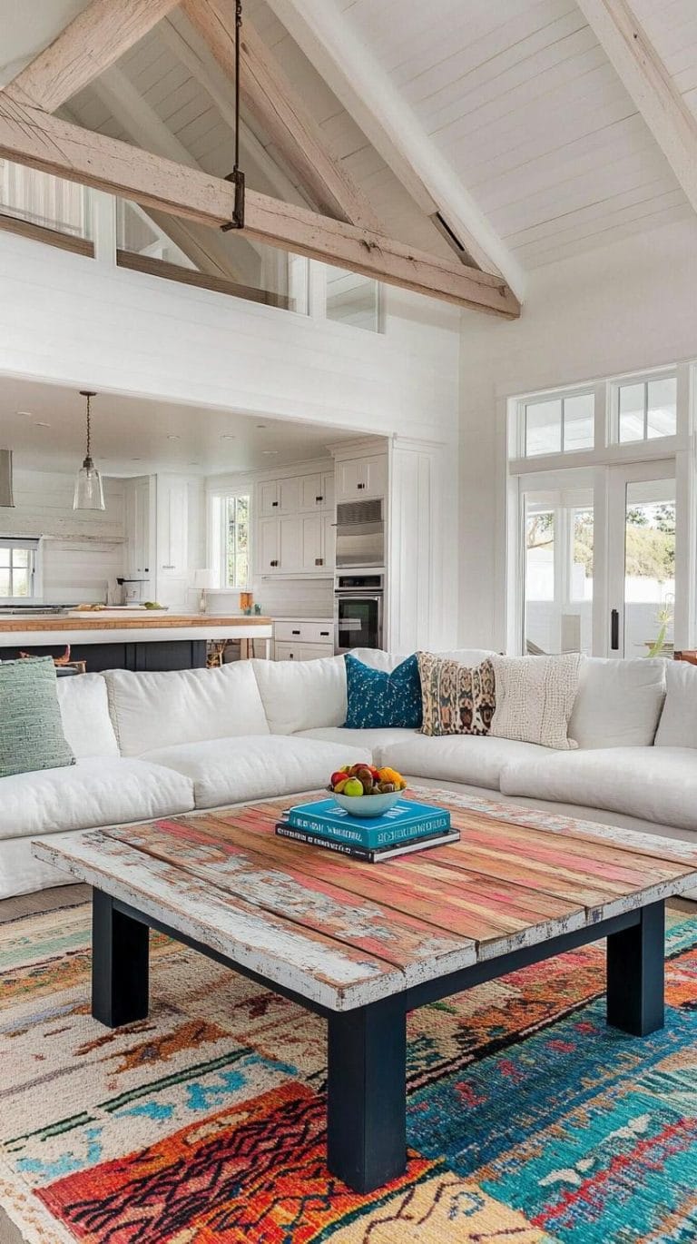20 Unique Coastal Farmhouse Living Room Ideas That Wow - Lovely Harbor