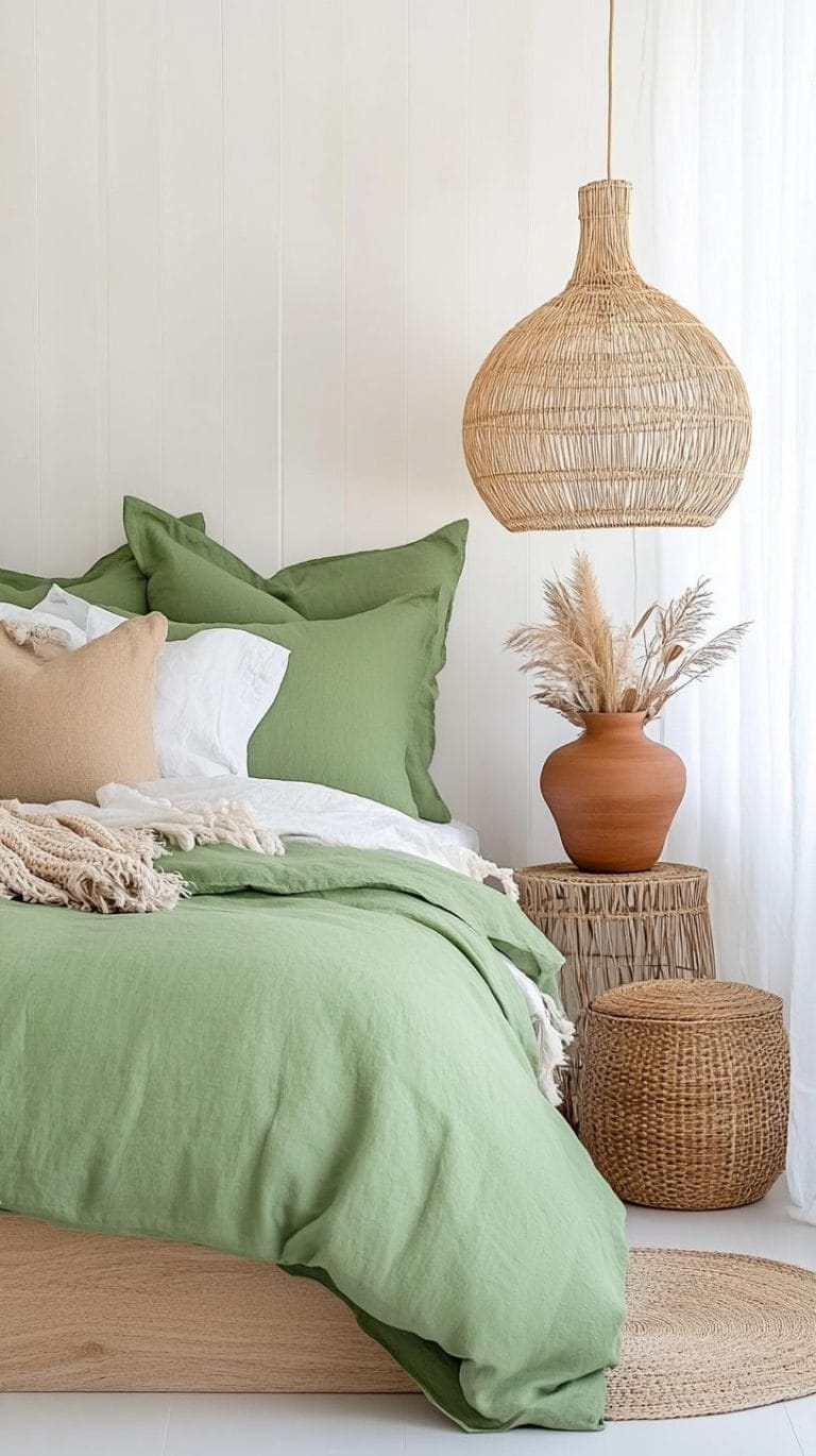 25 Unique Sage Green Boho Bedroom Ideas For 2025 - Lovely Harbor