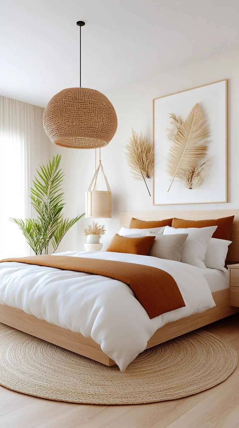 20 New Minimalist Bedroom Ideas to Inspire Your 2025 Refresh 7 2. Earthy Elements: Incorporate clay and terracotta hues with minimalist green plants for a tranquil vibe-0