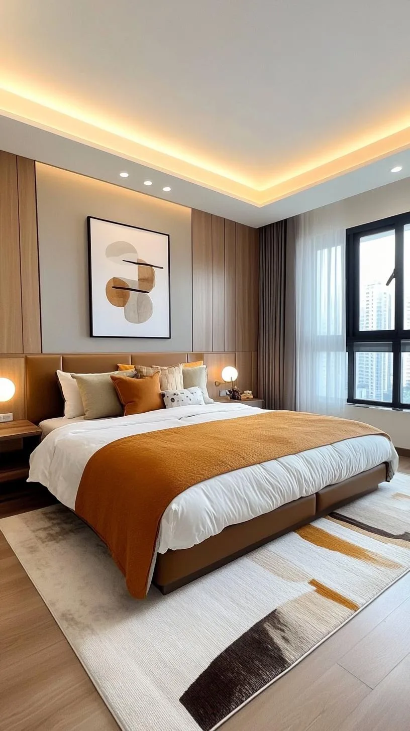 20 New Minimalist Bedroom Ideas to Inspire Your 2025 Refresh 9 2. Earthy Elements: Incorporate clay and terracotta hues with minimalist green plants for a tranquil vibe-2