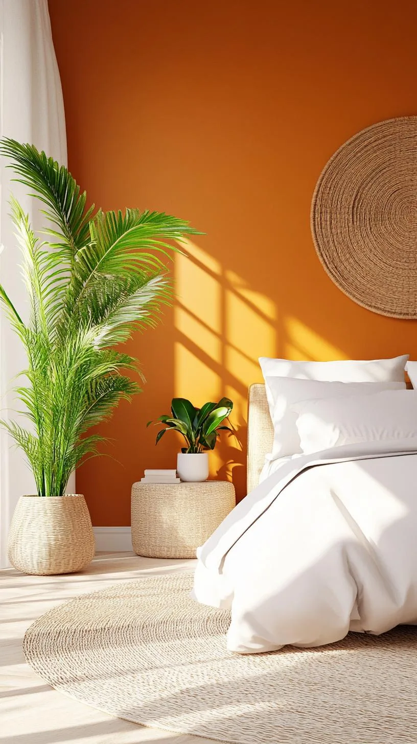 20 New Minimalist Bedroom Ideas to Inspire Your 2025 Refresh 12 2. Earthy Elements: Incorporate clay and terracotta hues with minimalist green plants for a tranquil vibe-3