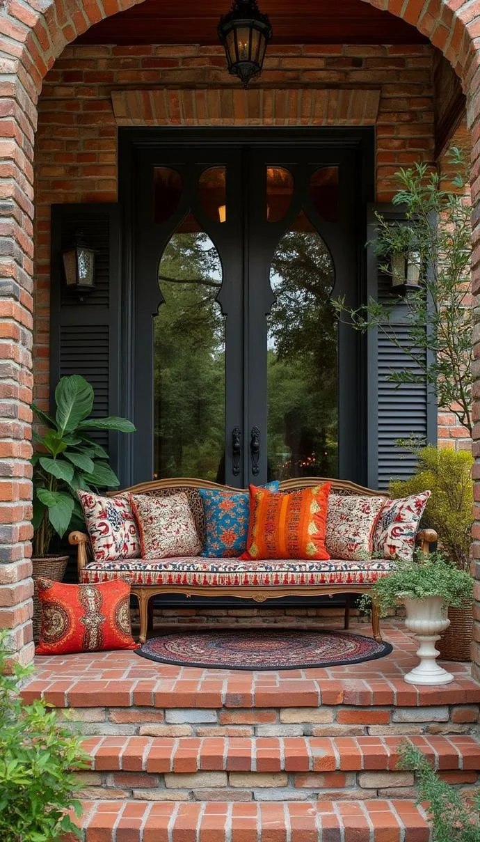 20. Eclectic mix: Combine bold ethnic patterns with an assortment of mismatched pillows and furniture-0