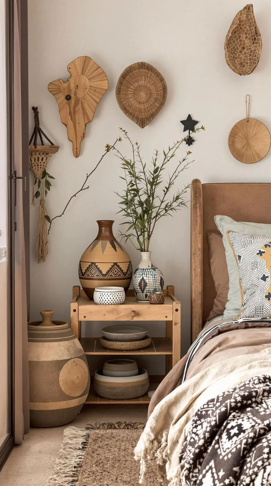 15. Employ a mix of stoneware and handcrafted ceramics to enhance the authenticity of the decor-0