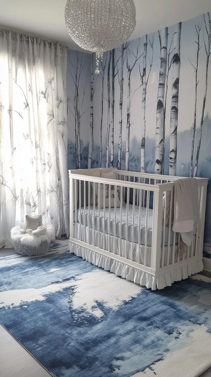 6. Ethereal Twilight Grove with Cool Blues and Silvery Hues-1