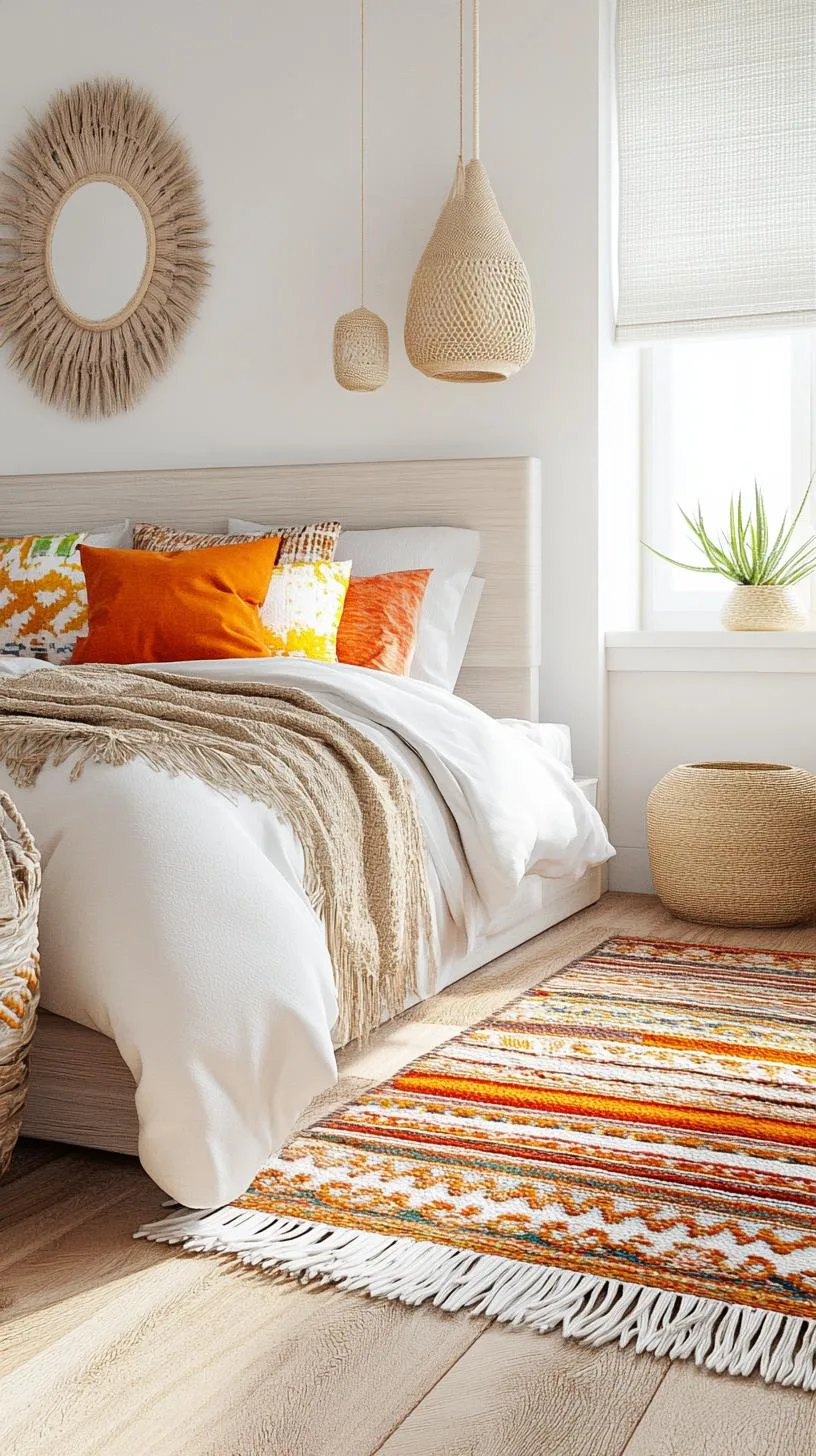 17. Hand-Knotted Rugs: Cover the floor with layers of hand-knotted or kilim rugs for a rich cultural feel-1