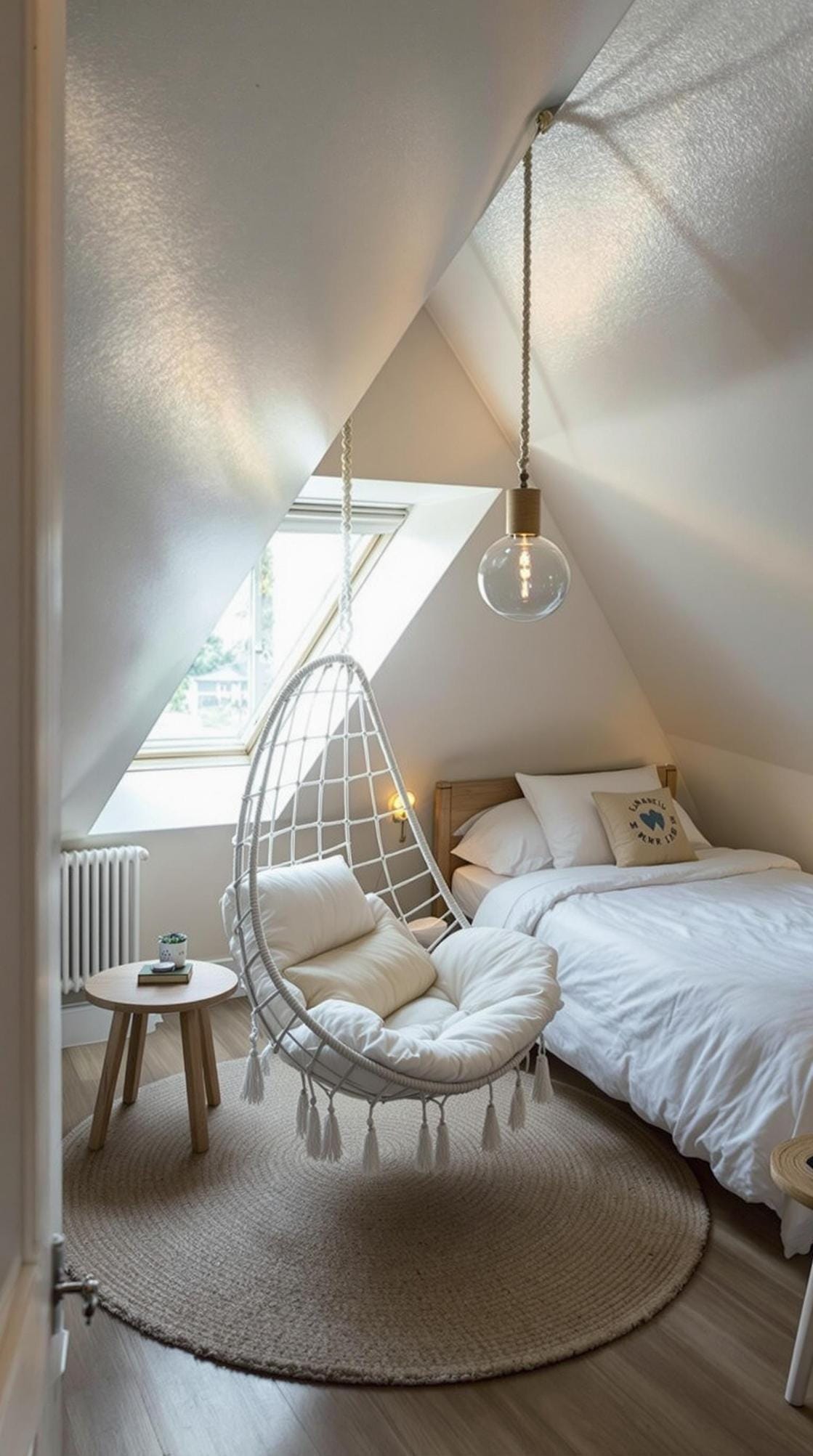 9. Hanging Chair Zen Zone: Install a hanging chair for a cozy retreat without occupying much floor space-0