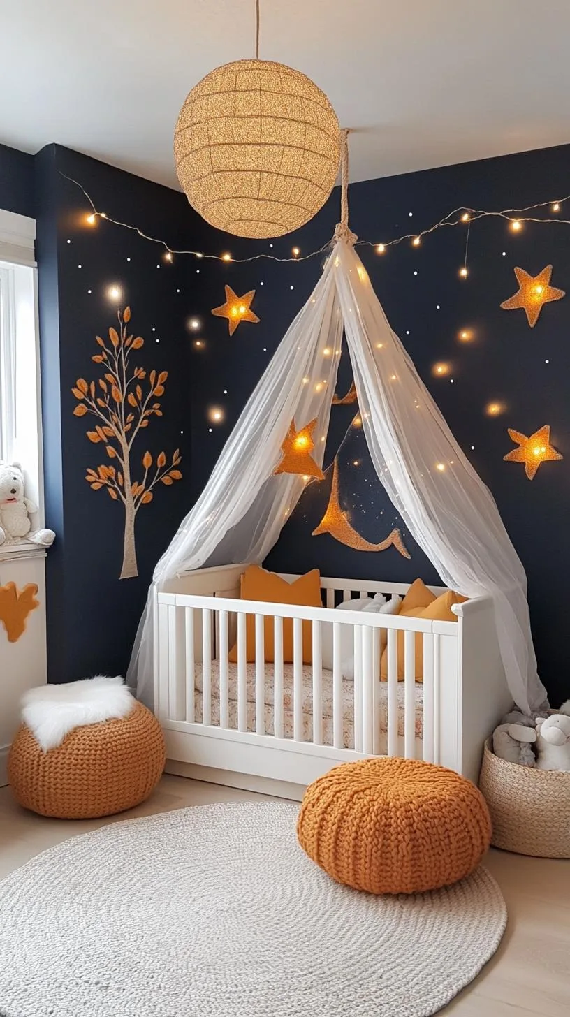 3. Illuminated Canopy Realm with Twinkling String Lights and Night Sky Murals-1
