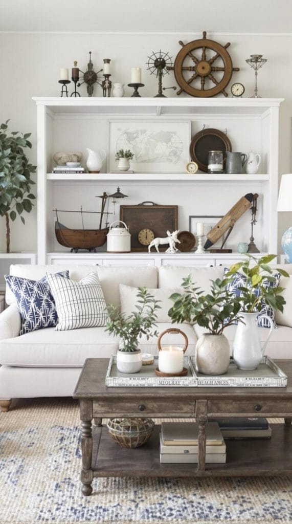 20 Unique Coastal Farmhouse Living Room Ideas That Wow - Lovely Harbor