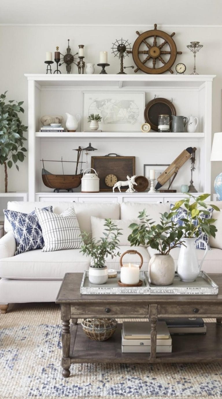 20 Unique Coastal Farmhouse Living Room Ideas That Wow - Lovely Harbor