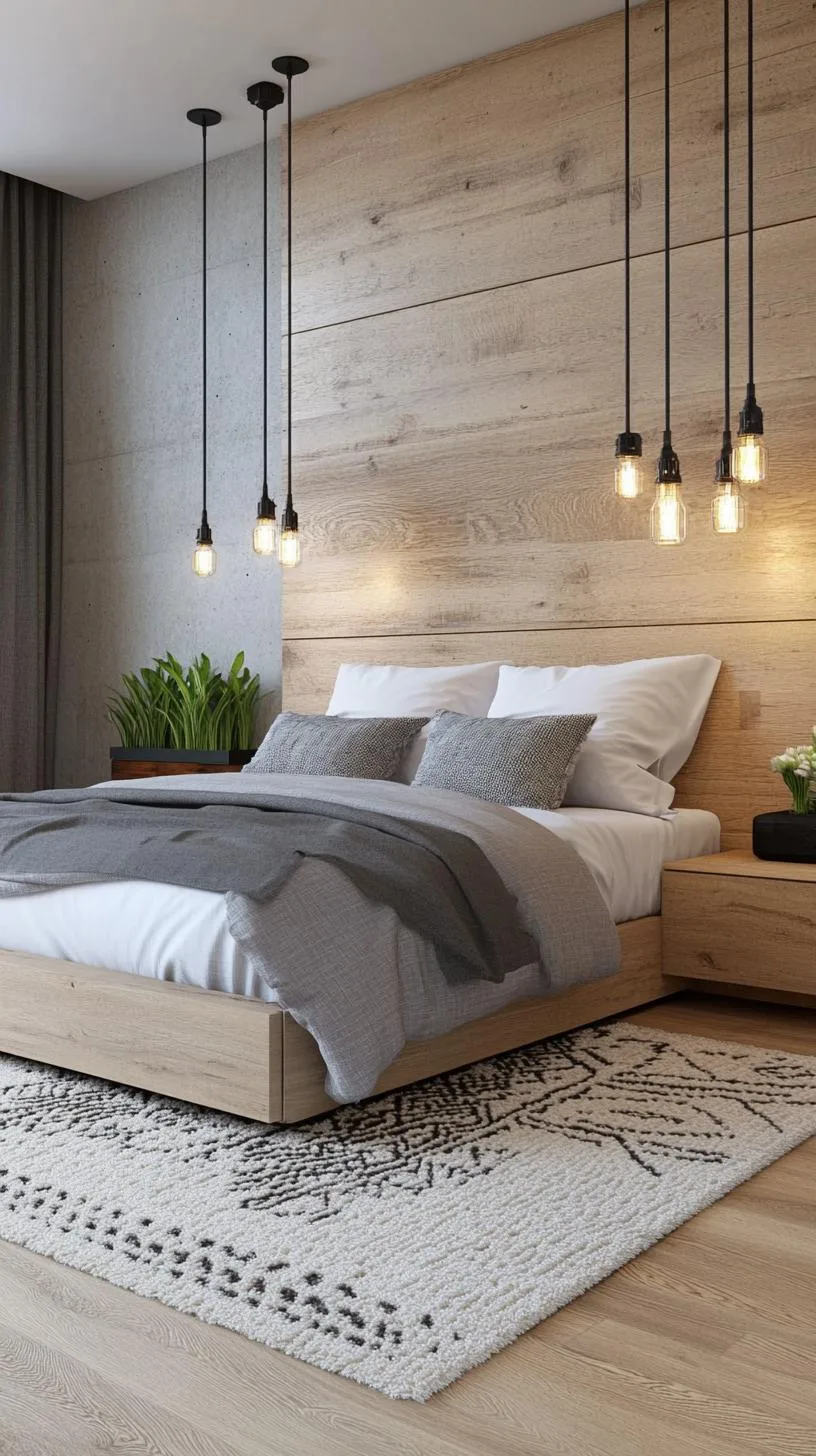 20 New Minimalist Bedroom Ideas to Inspire Your 2025 Refresh 26 4. Industrial Elegance: Pair concrete walls with minimalist metal fixtures and soft textiles-3