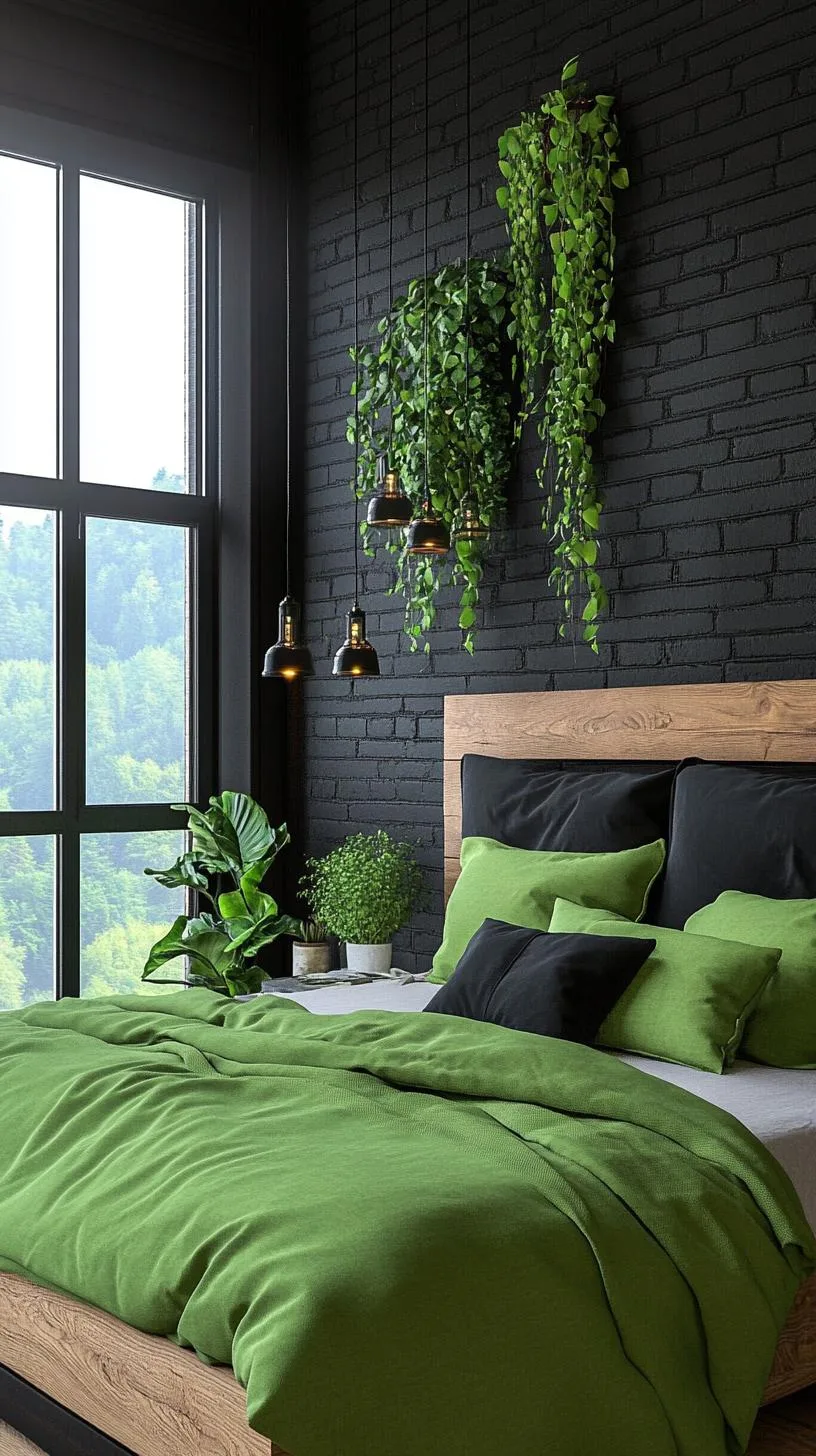 10. Industrial Envy: Expose black brick walls with ivy or climbing plants for that rustic loft impression-0