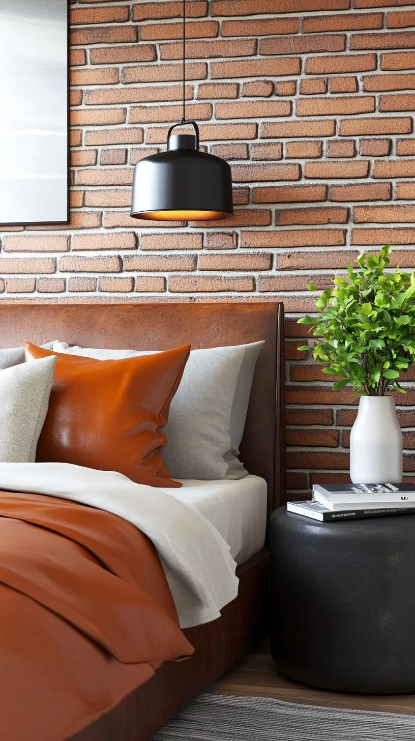 2. Industrial chic with exposed brick, metal elements, and leather accents-2