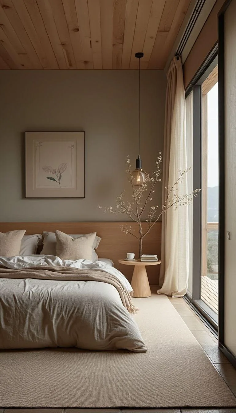 4. Japandi design blending Japanese and Scandinavian influences for a serene space-0