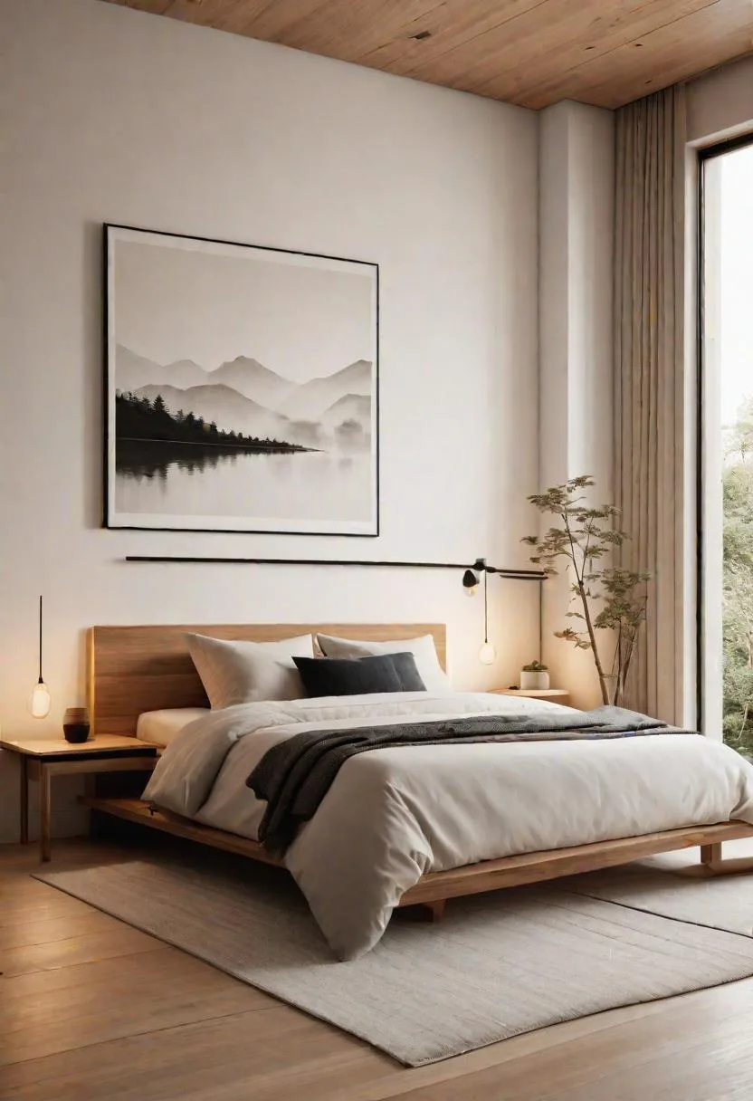 4. Japandi design blending Japanese and Scandinavian influences for a serene space-1