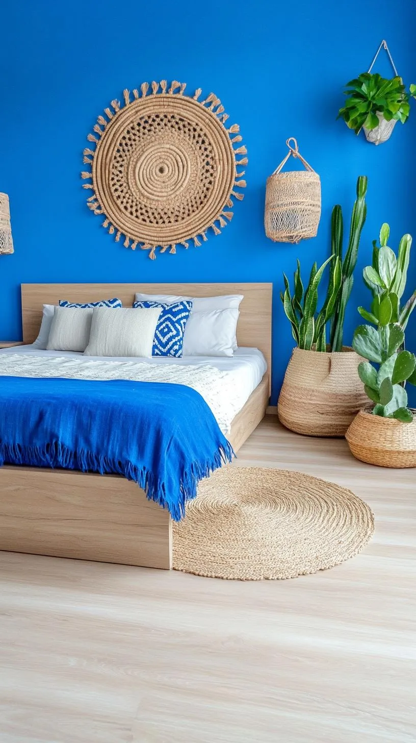20. Lapis Lagoon: Layer lapis-colored wall murals with soft lighting and cactus-inspired decorations-1