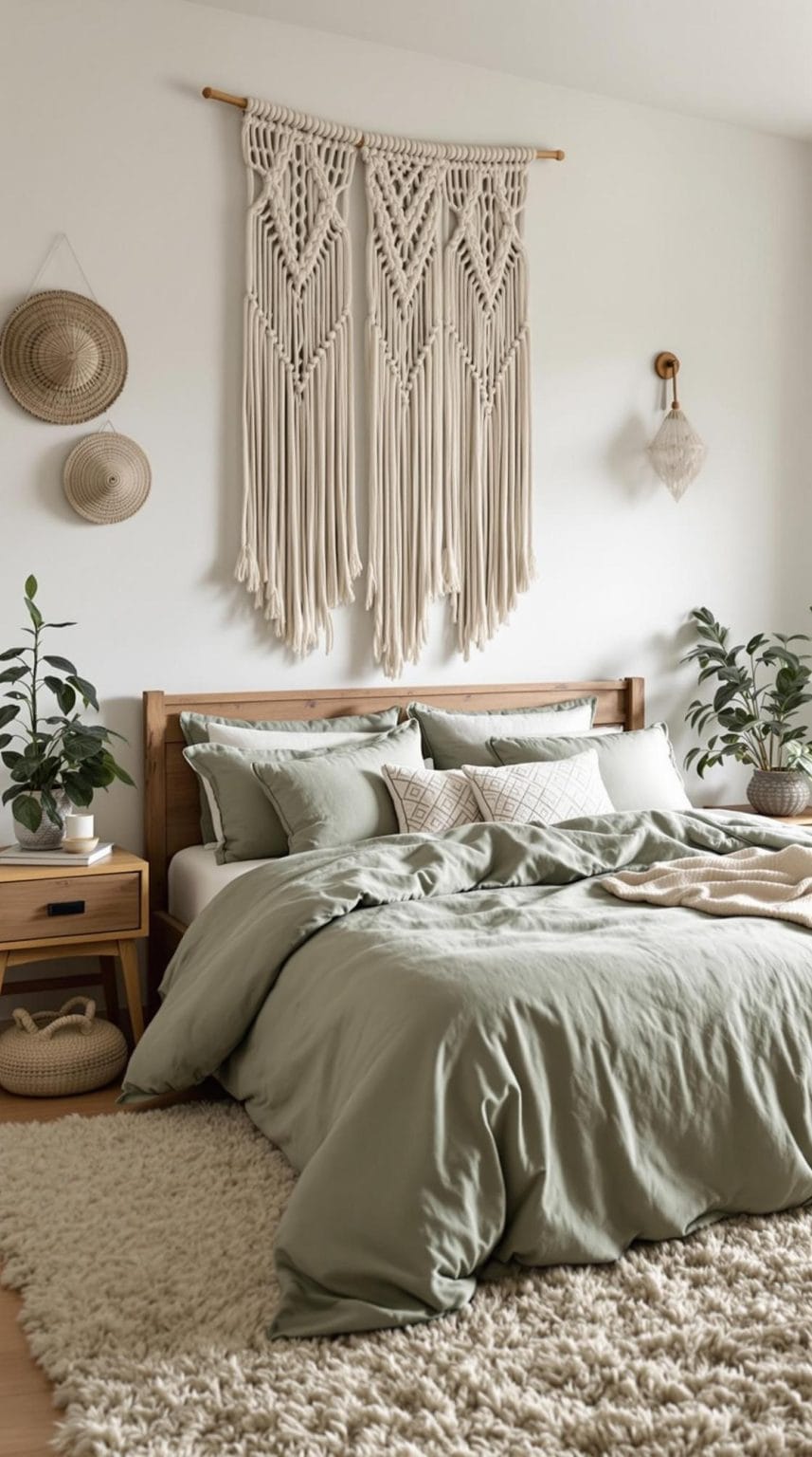 25 Unique Sage Green Boho Bedroom Ideas For 2025 - Lovely Harbor