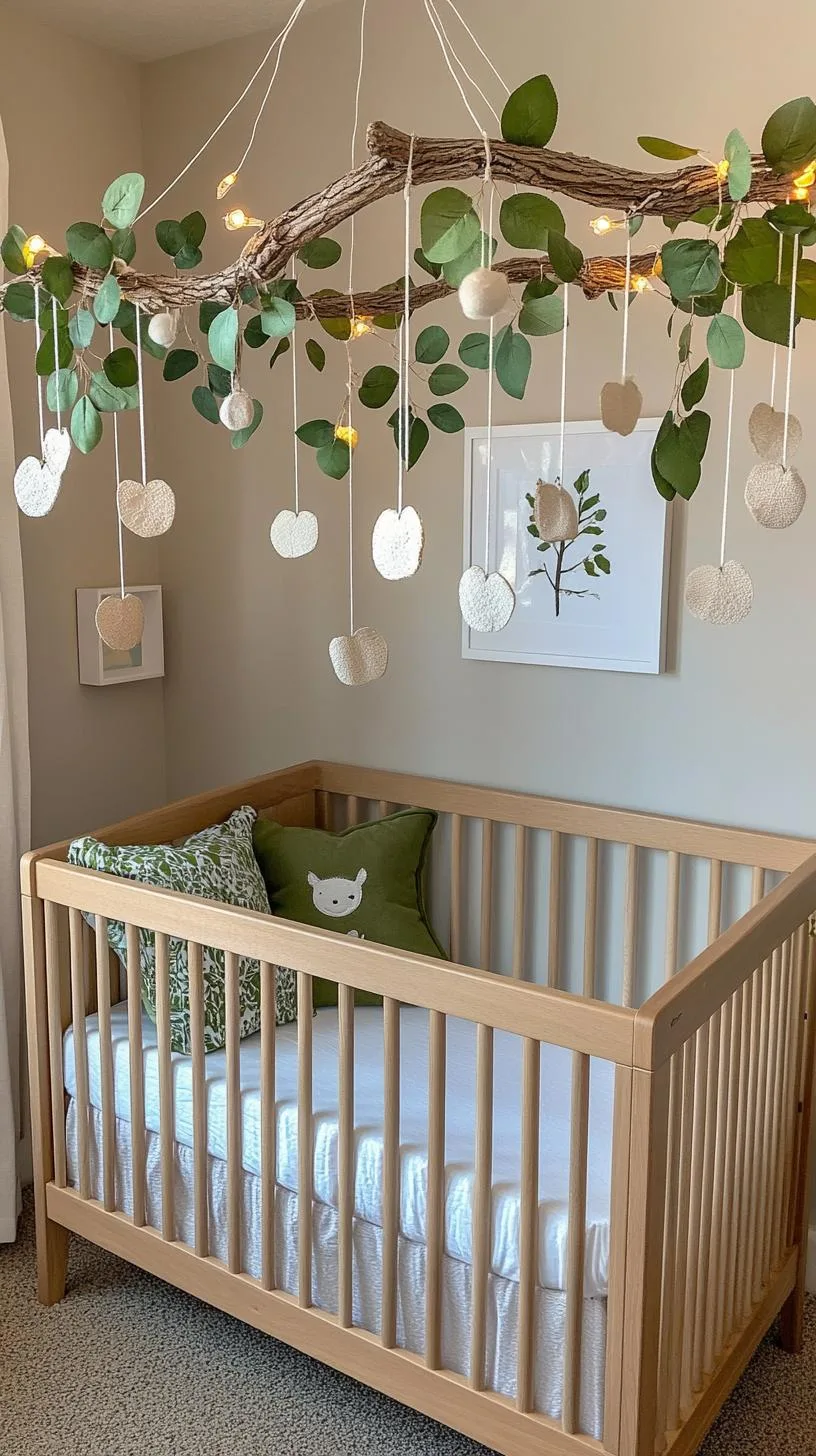 11. Magic Woodland Walk with Tree Branch Mobiles and Leaf Patterns-0