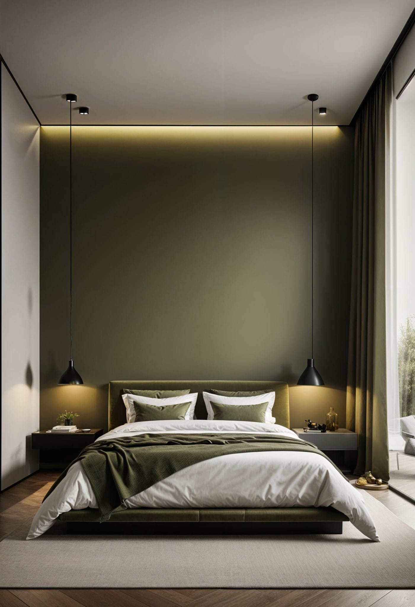 23 Stunning Olive Green Bedroom Ideas You'll Absolutely Love - Lovely ...