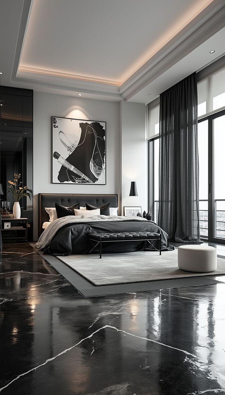 13. Modern Monochrome Loft Design-0