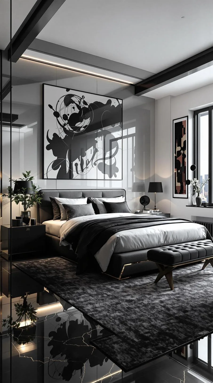 13. Modern Monochrome Loft Design-1