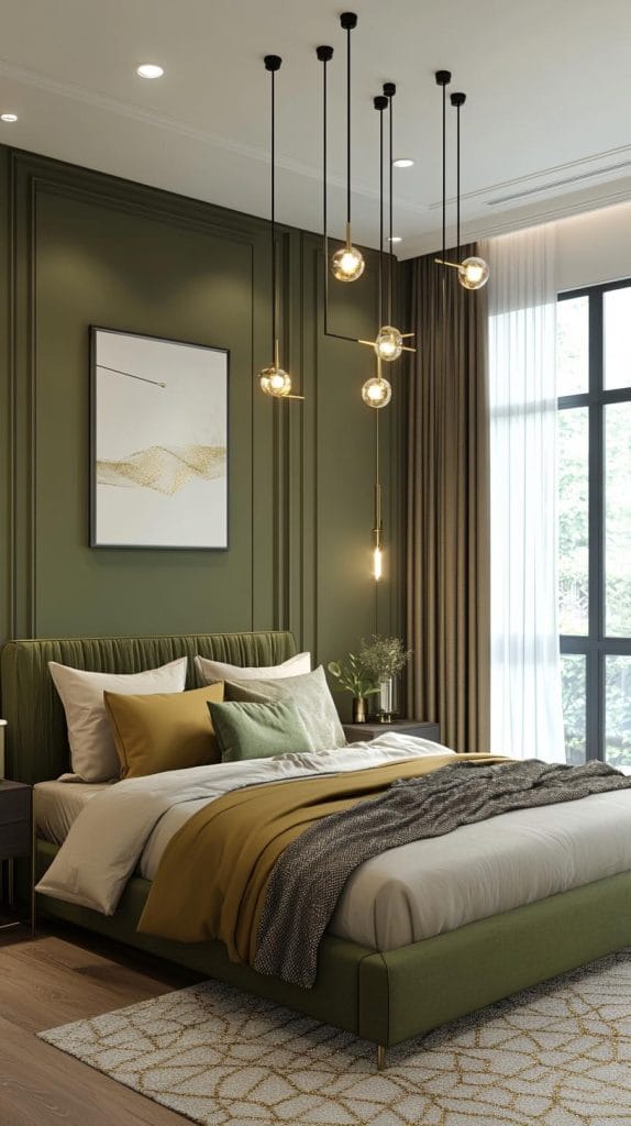 23 Stunning Olive Green Bedroom Ideas You'll Absolutely Love - Lovely ...