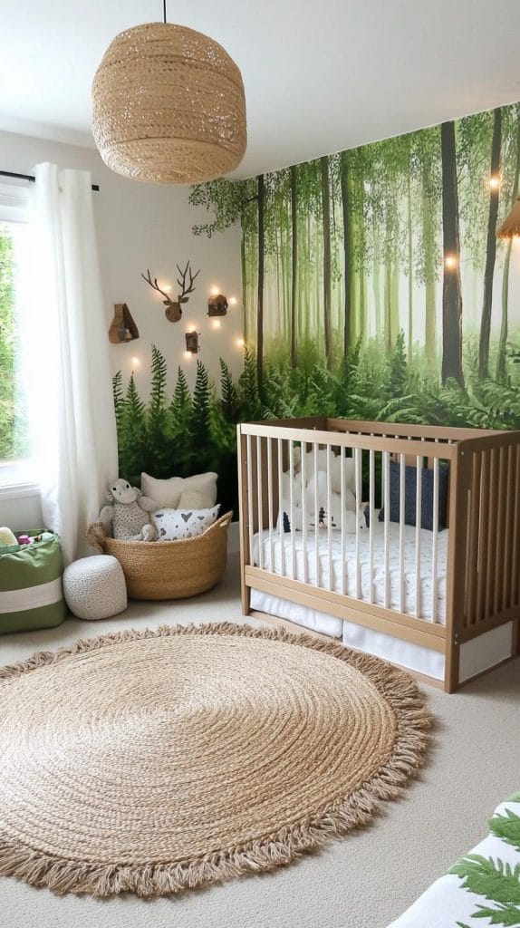 Nursery 1 1. Mystical Mossy Wonderland with Deep Greens and Earthy Browns-1