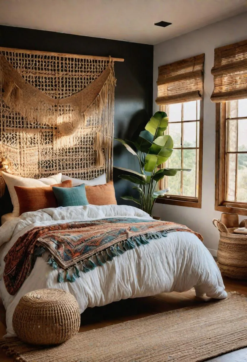 8. Natural Fiber Elements: Utilize jute or sisal rugs and bamboo shades for an organic, earthy touch-0
