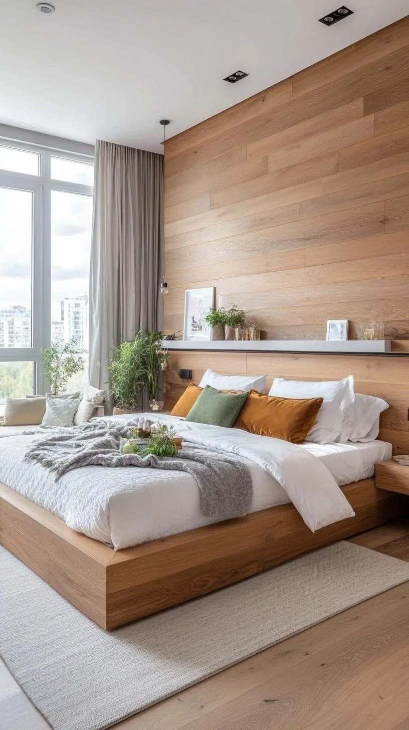 20 New Minimalist Bedroom Ideas to Inspire Your 2025 Refresh 69 12. Open Space Living: Create an expansive, tidy look with open shelving and hidden storage-0