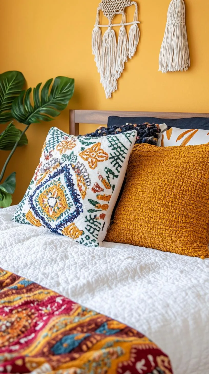 15. Painted Accent Wall: Add vibrancy with a painted wall in sunwashed hues like sienna or mustard to off-balance neutral tones-1