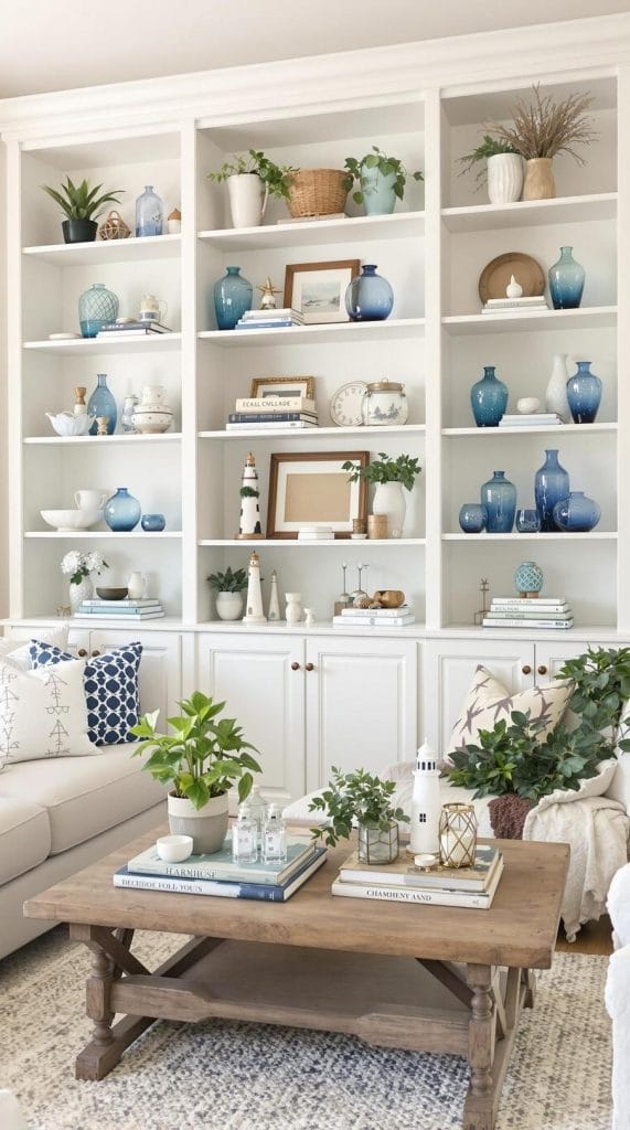 20 Unique Coastal Farmhouse Living Room Ideas That Wow - Lovely Harbor