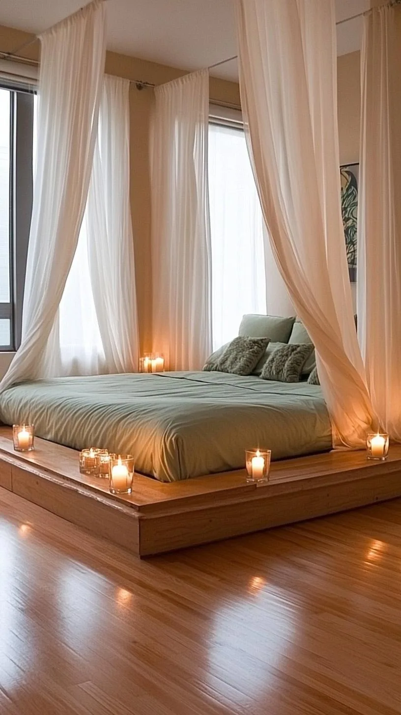 23 Stunning Olive Green Bedroom Ideas You'll Absolutely Love 88 10. Romantic Olive Green Bedroom with Sheer Drapes and Candle Holders-2