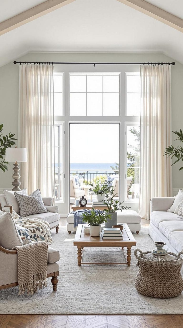 20 Unique Coastal Farmhouse Living Room Ideas That Wow - Lovely Harbor