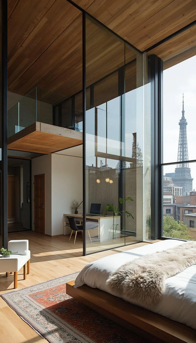 15. Sleek Glass-Partitioned Loft Design-0