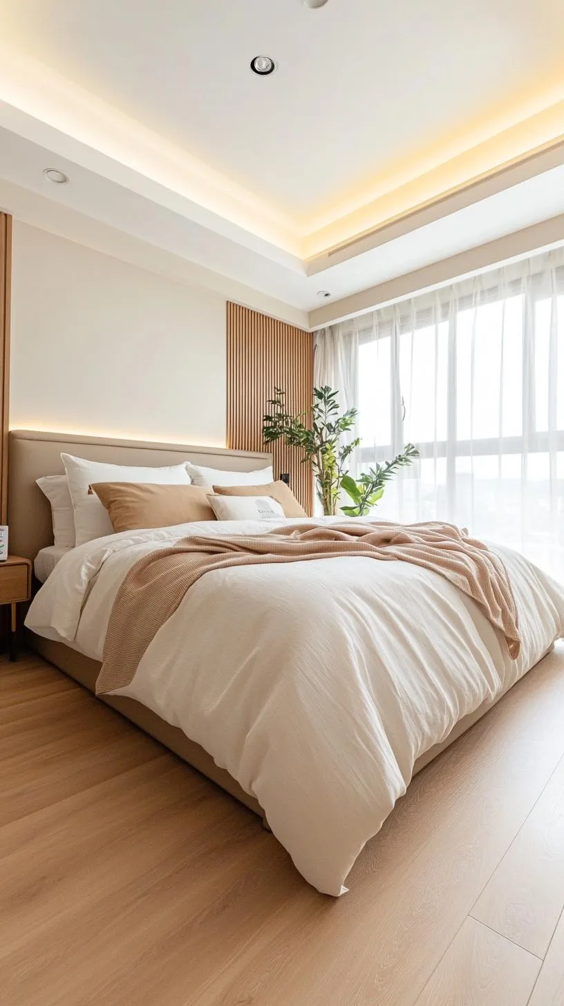 20 New Minimalist Bedroom Ideas to Inspire Your 2025 Refresh 64 11. Sleek Technology: Integrate smart home gadgets in an unobtrusive, minimalist design-1