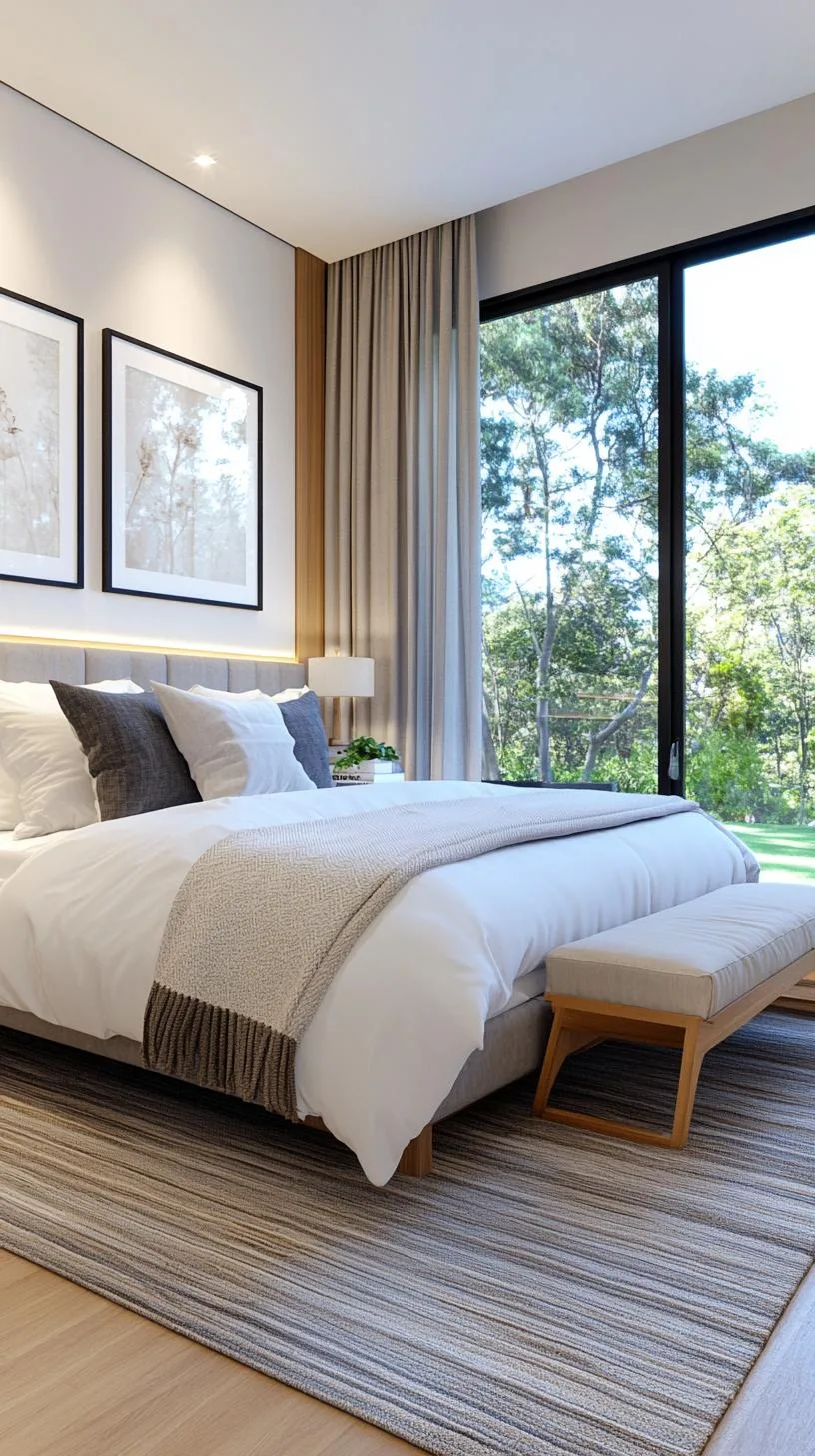 20 New Minimalist Bedroom Ideas to Inspire Your 2025 Refresh 66 11. Sleek Technology: Integrate smart home gadgets in an unobtrusive, minimalist design-3