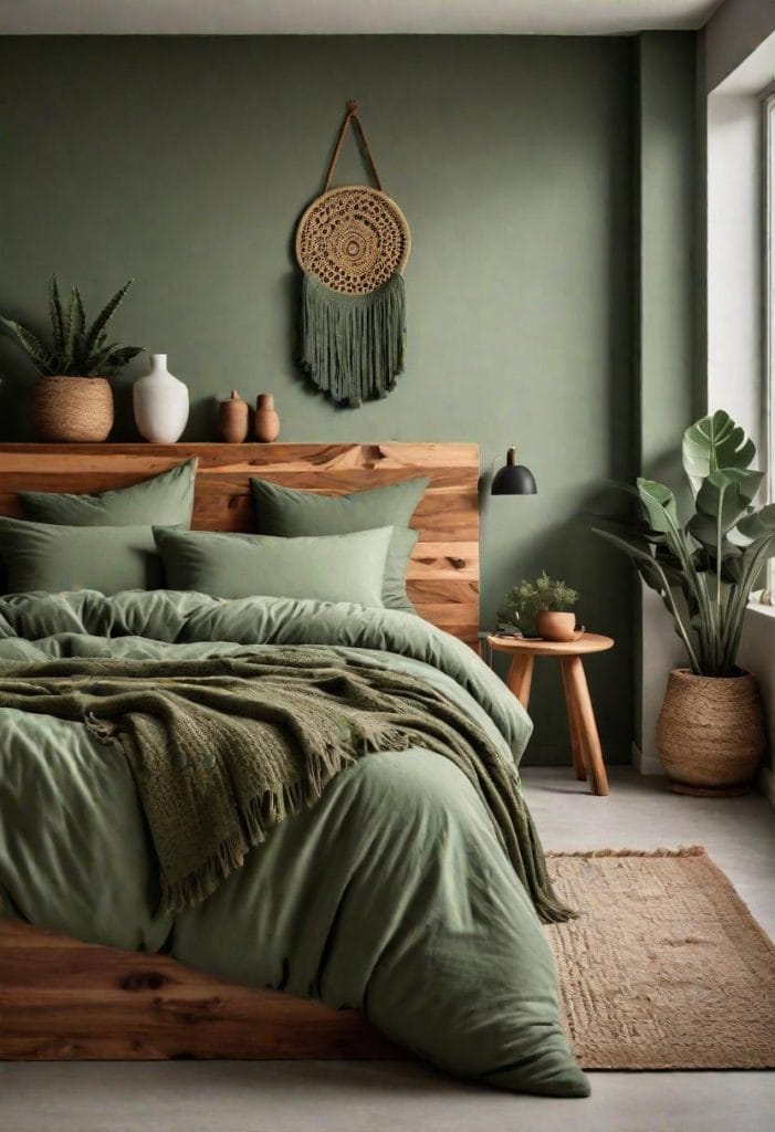 25 Unique Sage Green Boho Bedroom Ideas For 2025 - Lovely Harbor