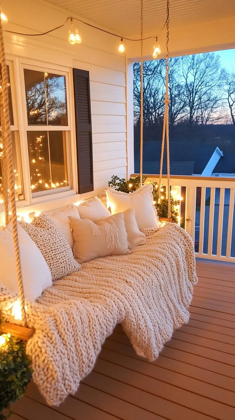 21. Southern hospitality: Swings with knitted throws, wooden shutters, and soft porch lighting set a welcoming tone-0