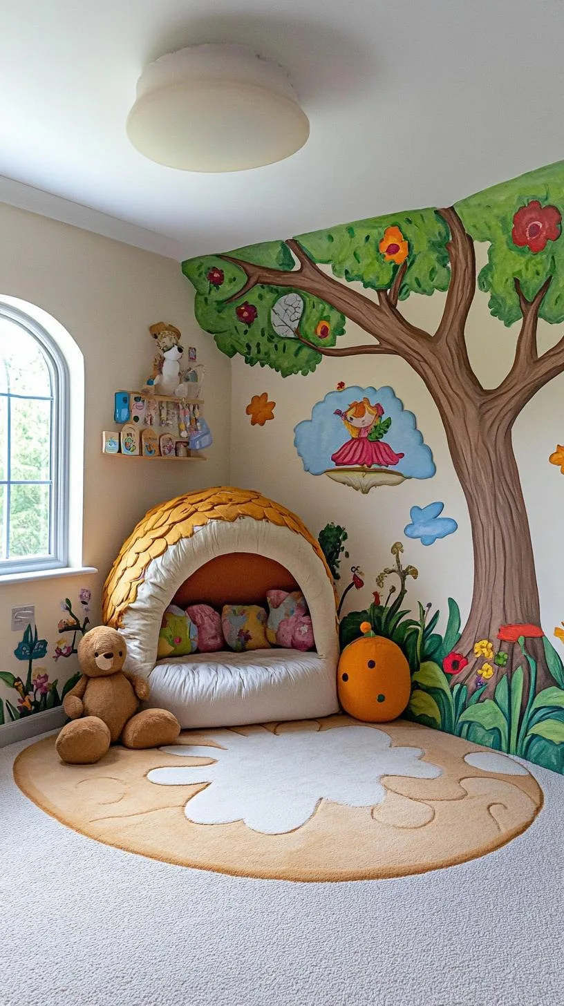16. Storybook Enclave with Illustrated Murals and Soft Plushes-1
