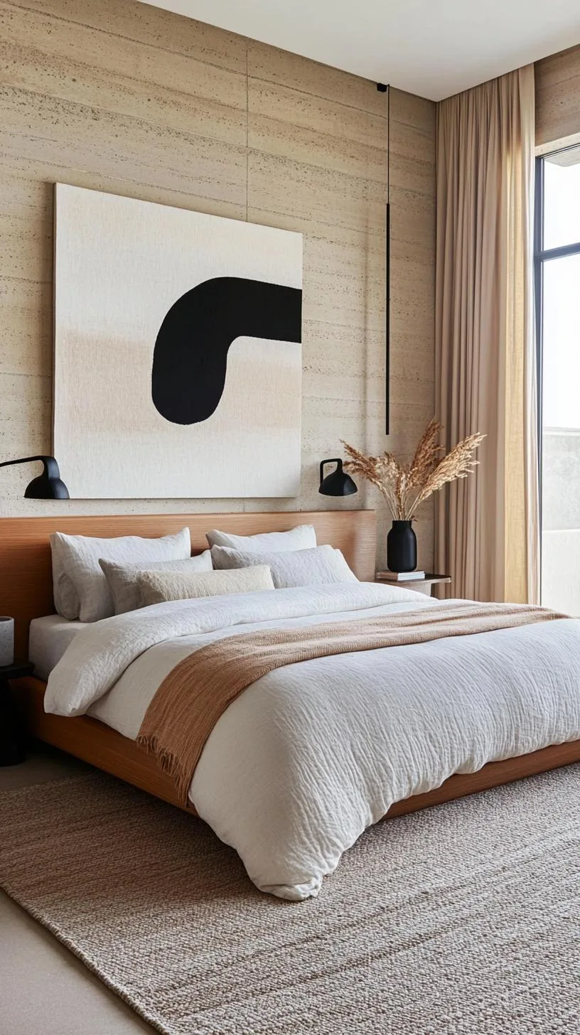 20 New Minimalist Bedroom Ideas to Inspire Your 2025 Refresh 115 20. Texture Play: Rely on textures rather than colors with linen, wool, and cotton in uniform shades-0