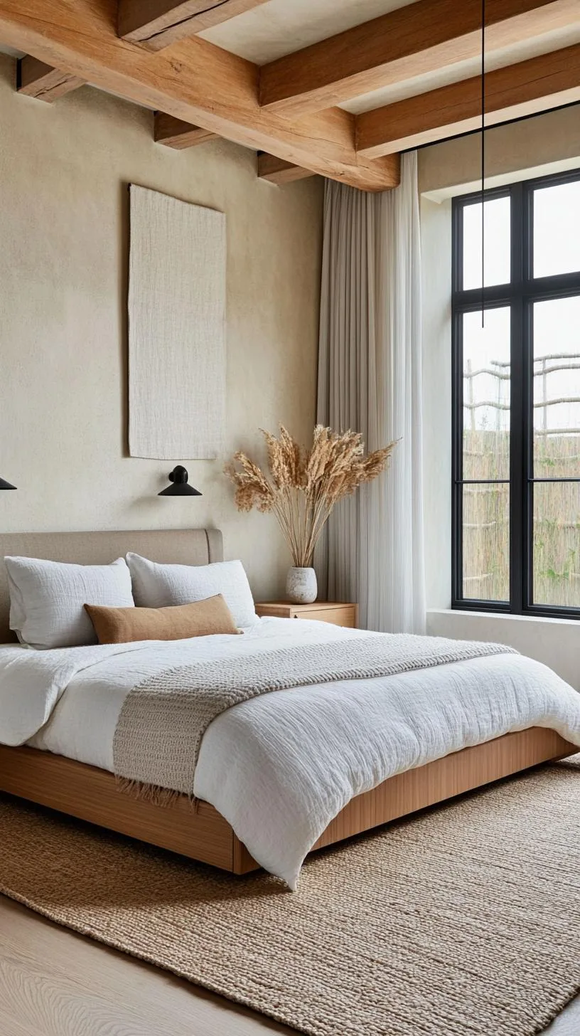 20 New Minimalist Bedroom Ideas to Inspire Your 2025 Refresh 116 20. Texture Play: Rely on textures rather than colors with linen, wool, and cotton in uniform shades-1