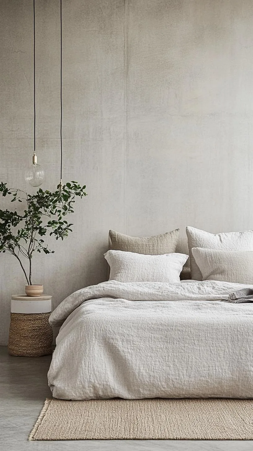 20 New Minimalist Bedroom Ideas to Inspire Your 2025 Refresh 117 20. Texture Play: Rely on textures rather than colors with linen, wool, and cotton in uniform shades-2