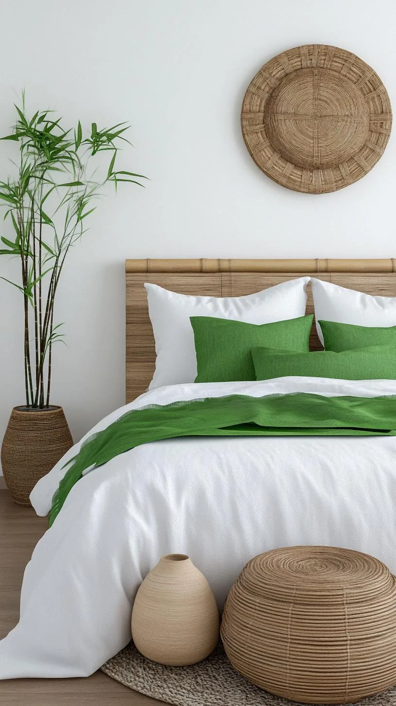 14. Tranquil zen with natural materials, bamboo features, and calming green tones-2