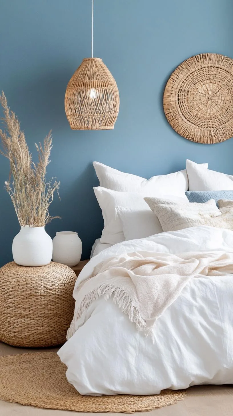 9. Twilight Tones: Play with twilight blue walls, handmade ceramic accents, and plenty of fern plants-2
