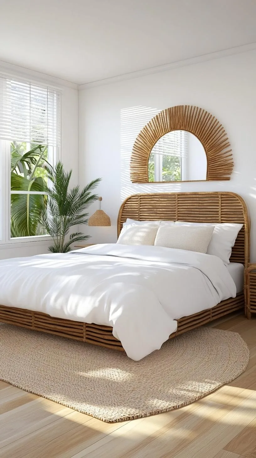 20 New Minimalist Bedroom Ideas to Inspire Your 2025 Refresh 57 10. Urban Chic: Use an all-white palette accented with warm, sustainable materials like bamboo-0