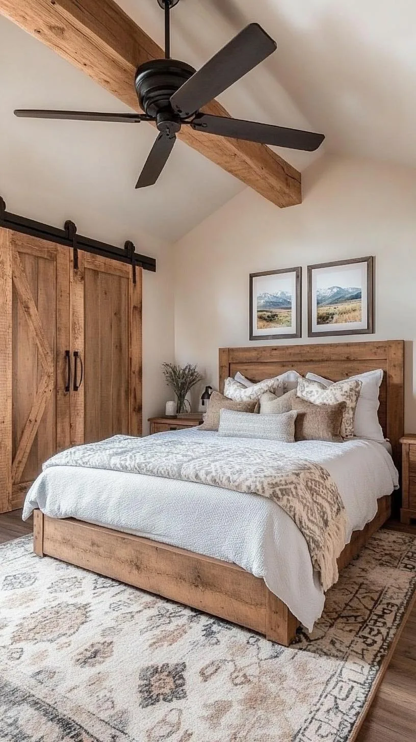 18. Use salvaged barn doors as an interesting alternative to traditional closet doors or even as headboards-0